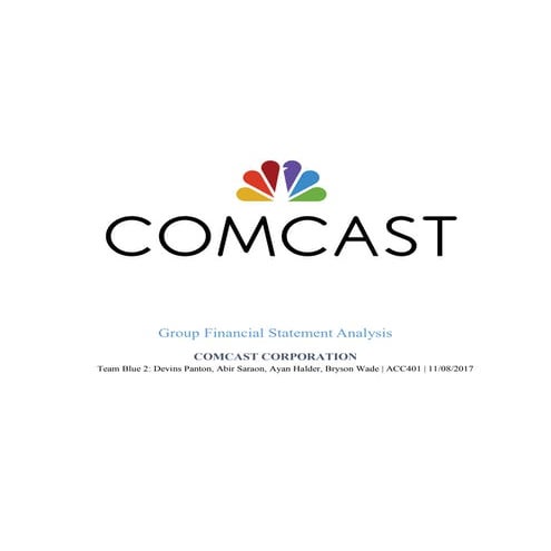 Comcast Financial Statement Analysis | PDF
