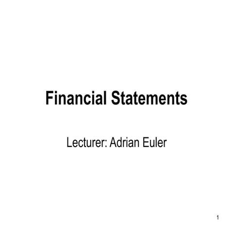 Financial Statements