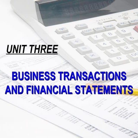 Financial statements   english for accounting