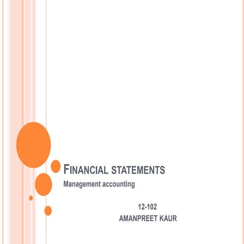 Financial statements ppt