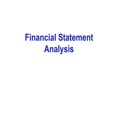 FINANCIAL STATEMENT ANALYSIS - LECTURE NOTES.ppt