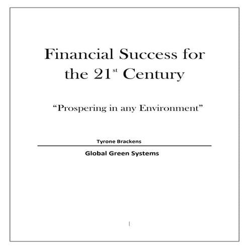 Financial success | PDF
