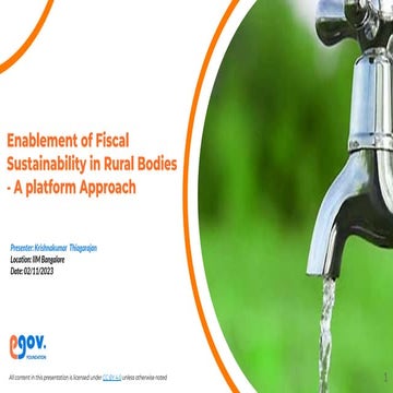 Financial sustainability of schemes managed by PHED in Punjab_Krishnakumar Th...