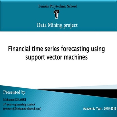 Financial time series_forecasting_svm | PPT