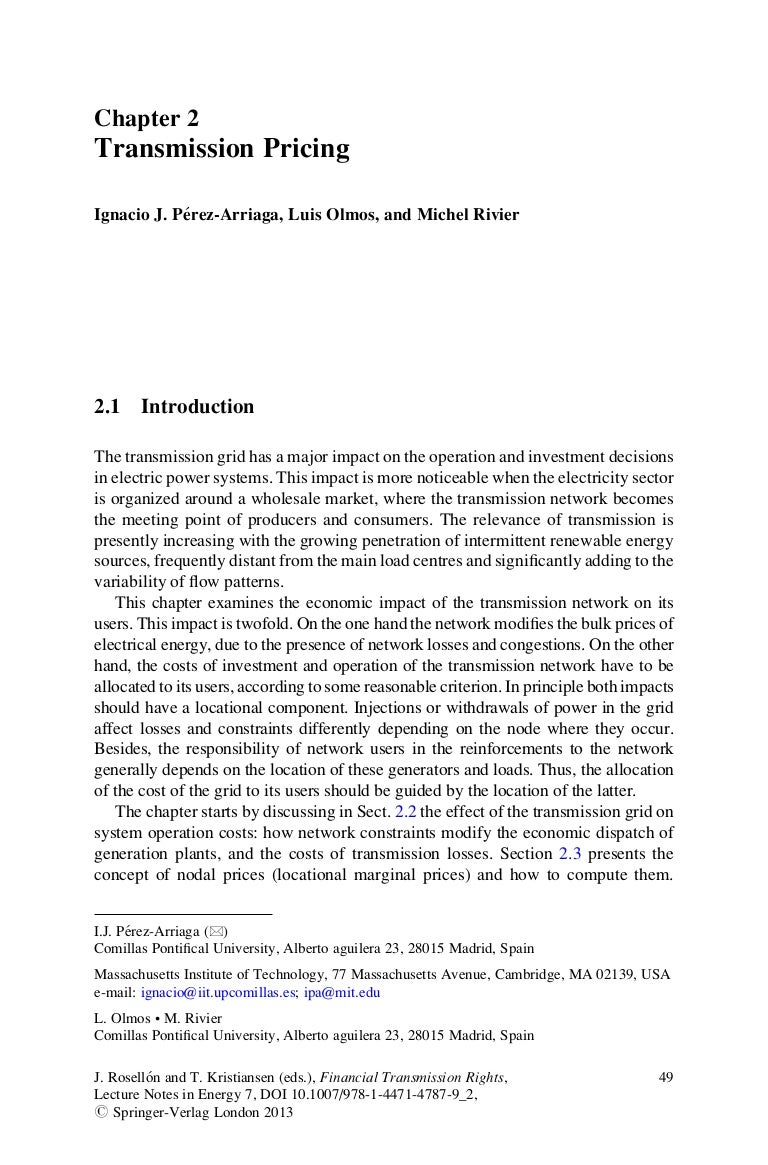 Financial transmission rights