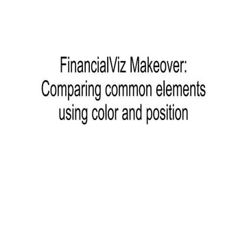 FinancialViz Makeover: Comparing common elements using color and position