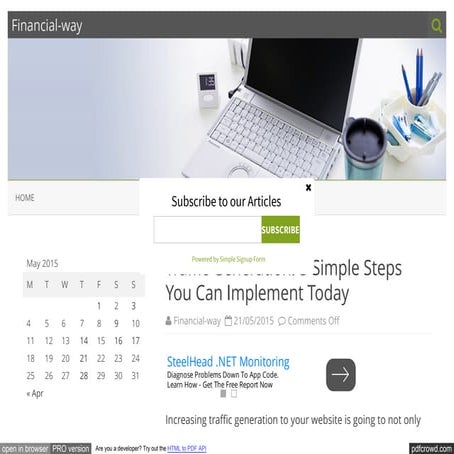 Traffic Generation: 3 Simple Steps You Can Implement Today
