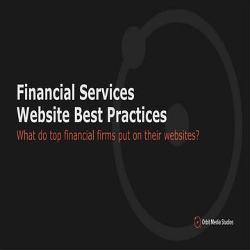 Financial Services Websites