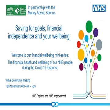 Financial Wellbeing:  Saving for goals, financial independence and your wellb...