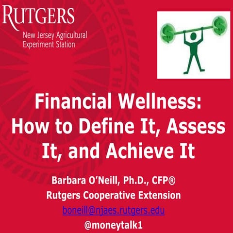Financial Wellness Presentation at Rutgers | PDF