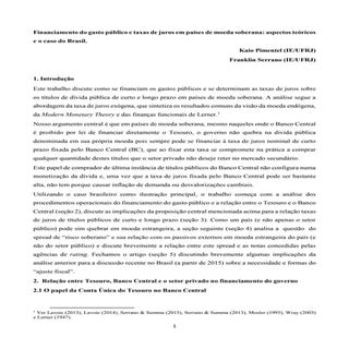 Financiamento do gasto público e ta...
