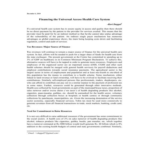 Financing UAHC  MFC 2011e