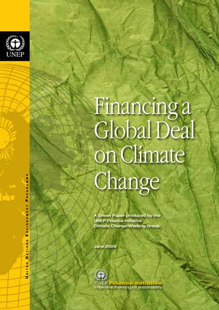 Financing a global deal in climate change