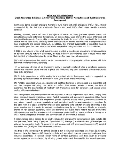 Financing for development