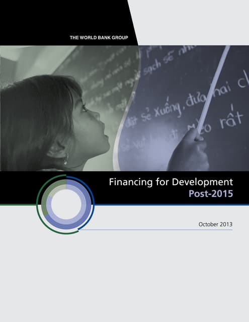 Financing for development Post 2015