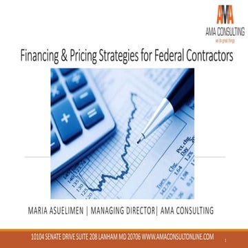 Financing and Pricing Strategies For Federal Contractors 