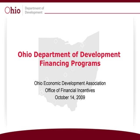 Financing Programs   Tracy Allen