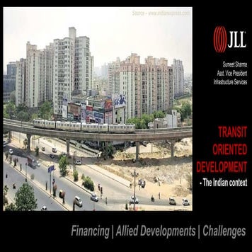 Financing Transit Oriented Development (TOD)