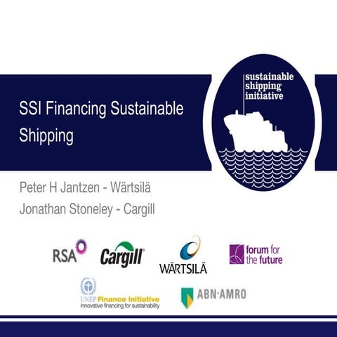 SSI - Financing Sustainable Shipping work stream