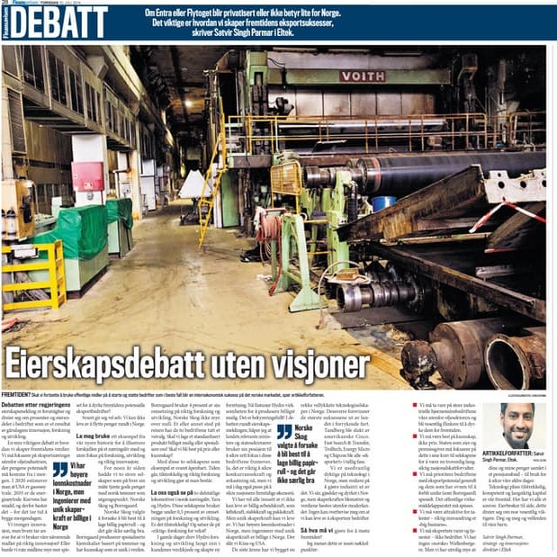 Eierskapsdebatt uten visjoner