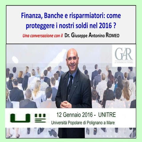 Finanza banche risparmiatori: proteggere i nostri soldi nel risparmi