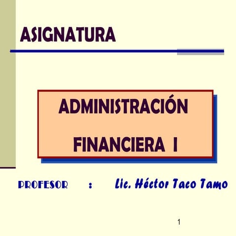 Finanzas   iv y v unidad 