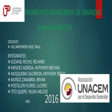 Fundamentos y principios de las Finanzas | PPT