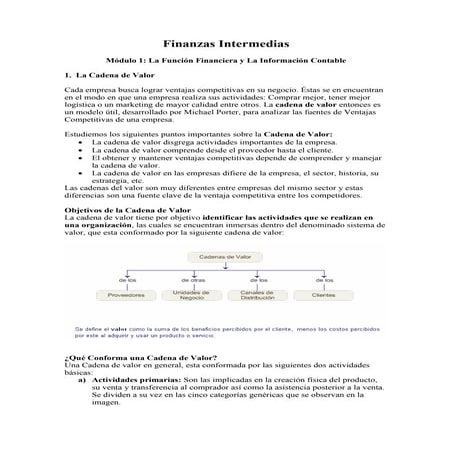Finanzas Intermedias