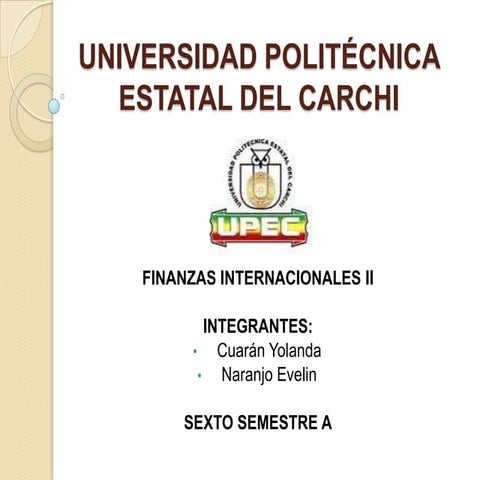 Analisis del libro de finanzas internacionales | PPTX