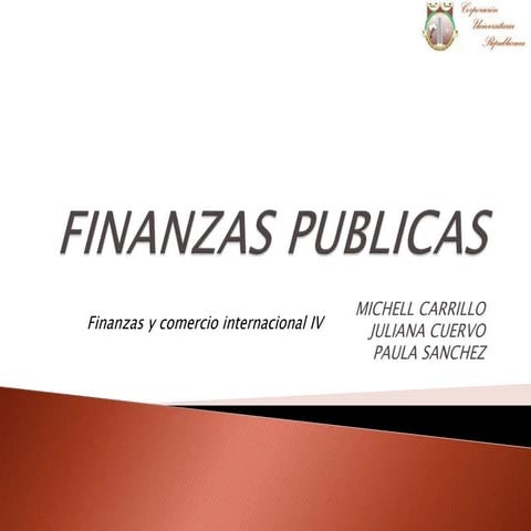 Finanzas publicas