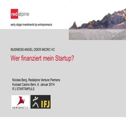 Finanzierung startup startimpuls bern kursaal_jan 2014