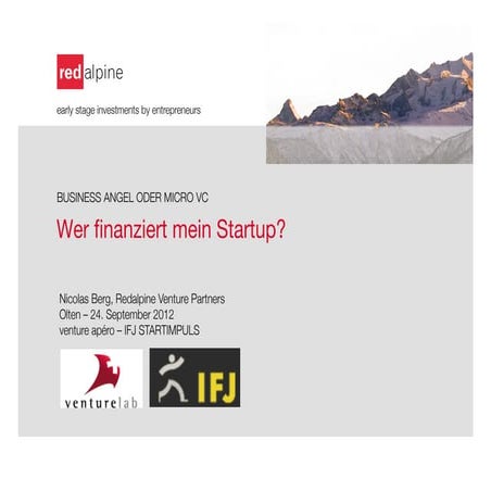 Finanzierung startup venture apéro olten_sep 2012