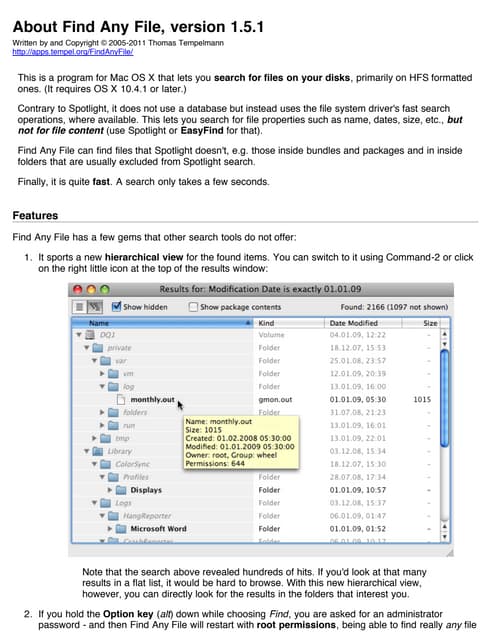 Find any File Manual (IMPORTANT)