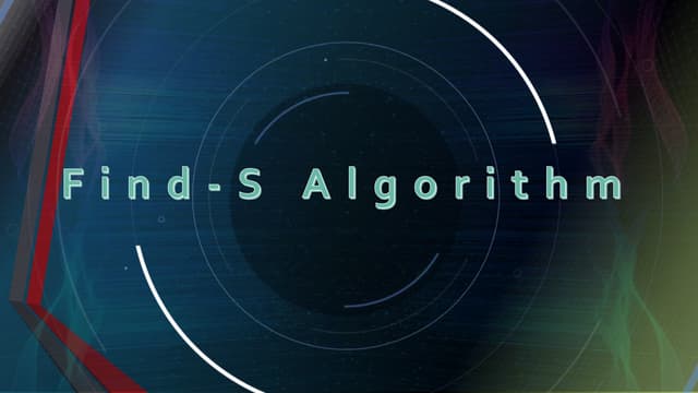 Find-S Algorithm | PPT