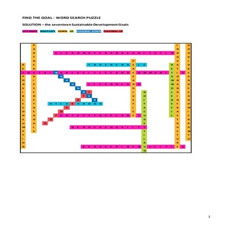 Find the Global Goal: solution