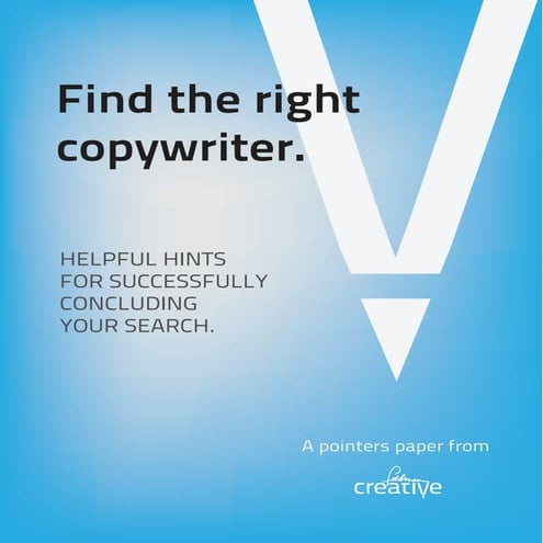 Find the right copywriter
