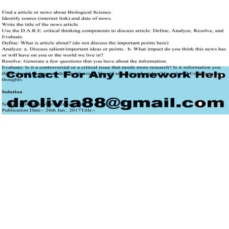 Find a article or news about Biological ScienceIdentify source (in.pdf