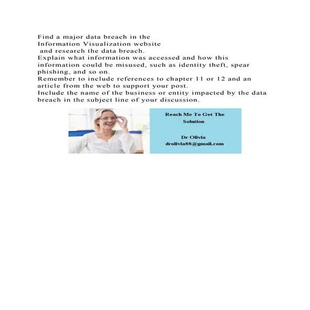 Find a major data breach in the Information Visualization website.docx