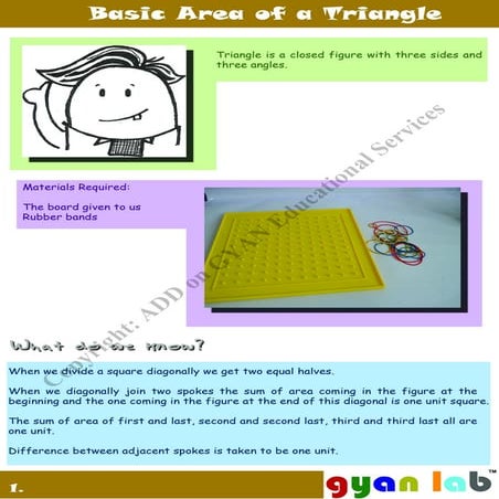 Find Area of Triangles - Basic