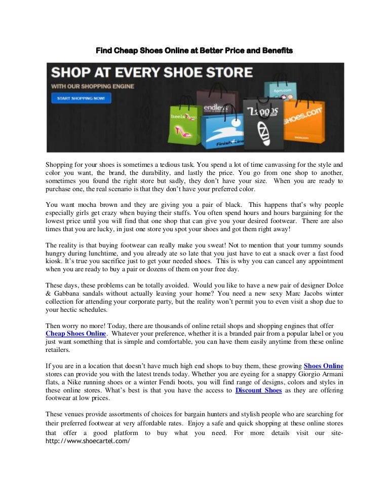 cheap shoe stores online