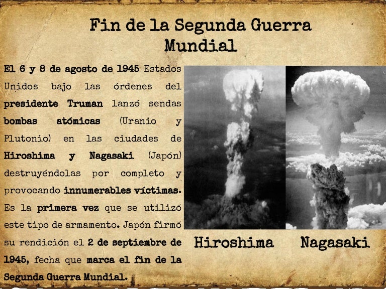 Fin de la Segunda Guerra Mundial