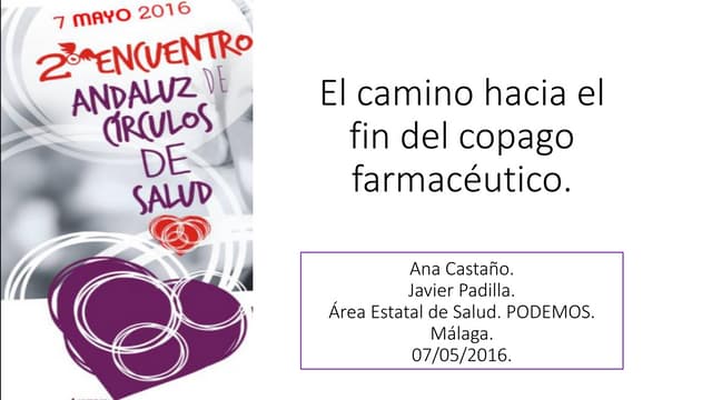 El camino hacia el fin del copago farmacéutico.