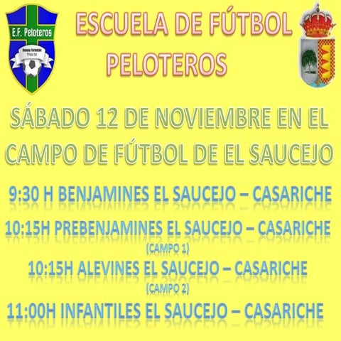 FUTBOL EN TODAS SUS CATEGORÍAS