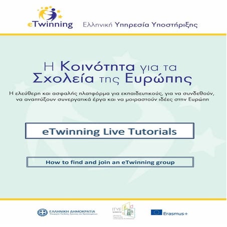 How to find and join an eTwinning group