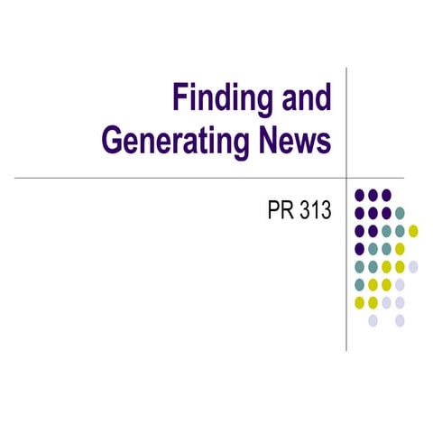 Finding And Generating News