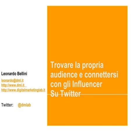 Trovare influencer su Twitter
