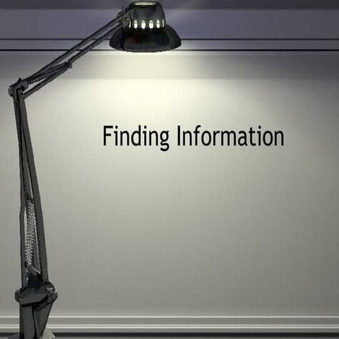 Information Literacy: Finding Information