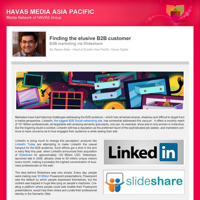 [POV] - Finding the Elusive B2B Customer by Rajeev Bala