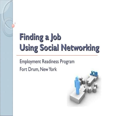 Finding A Job Using Social Networking