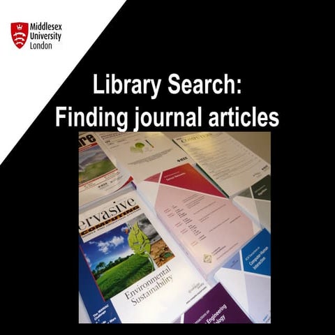 Library Search: Finding a journal article